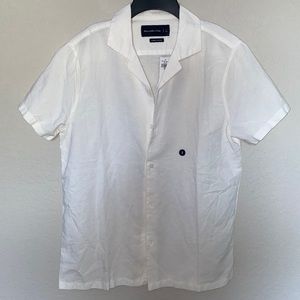 A&F Linen blend button down